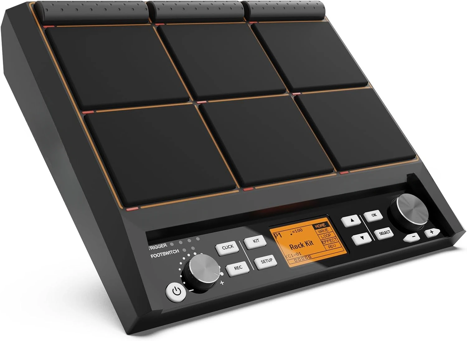 

Percussion Sample Pad, Electric Drum Pad with 9 Velocity-Sensitive Drum Pad, 592+ Sounds, Electronic Drum Set Pad Multipad