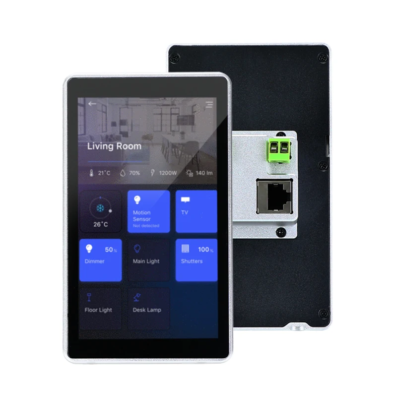 Portworld YC-SM55P RJ45 RJ485 Smart Home 5 Inch Touch Panel In Wall Mount Android Tablet Poe