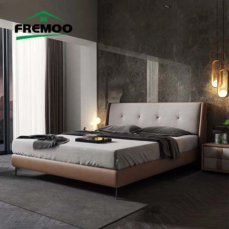 

Double Bed Modern Designer Bed Simple Style Comfortable Master Bedroom Bed Home Bedroom Bed