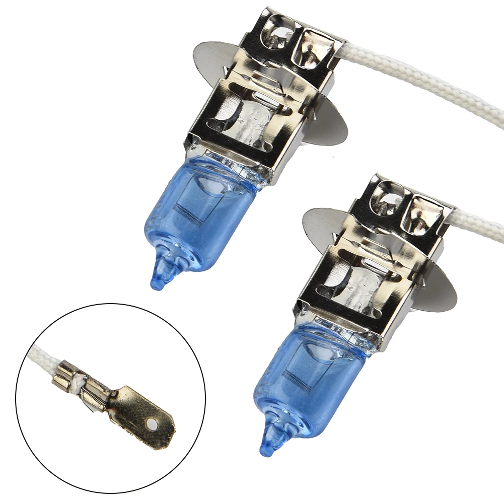 

Brand New Front Left&Right Car Bulb Fog Light New White 1 Pair 100W 12v Fog Lights Halogen Headlight Practical