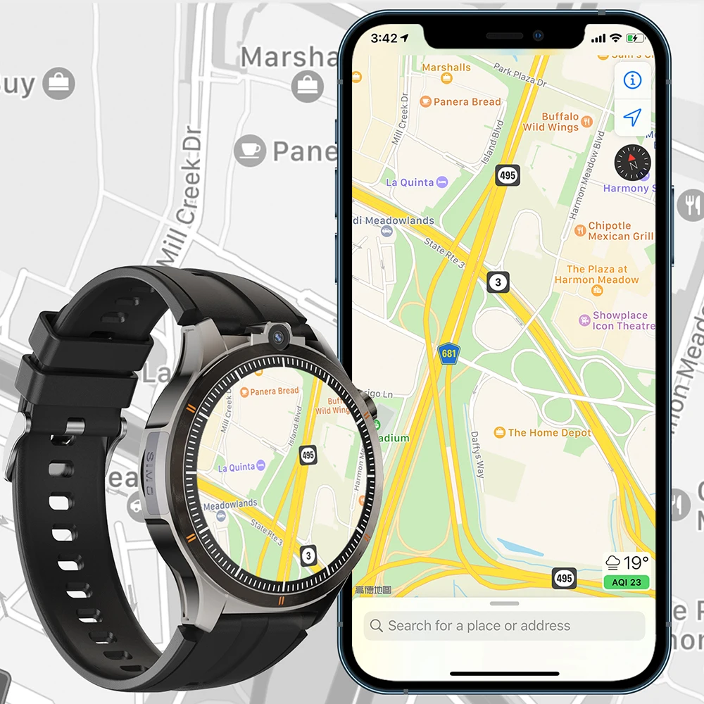 Reloj inteligente 5G/4G para hombre, 1,43 pulgadas, 466x466 AMOLED, 8GB + 128GB de RAM, batería de 800mah, cámara de 500W, GPS, WIFI, Google APPS, descarga