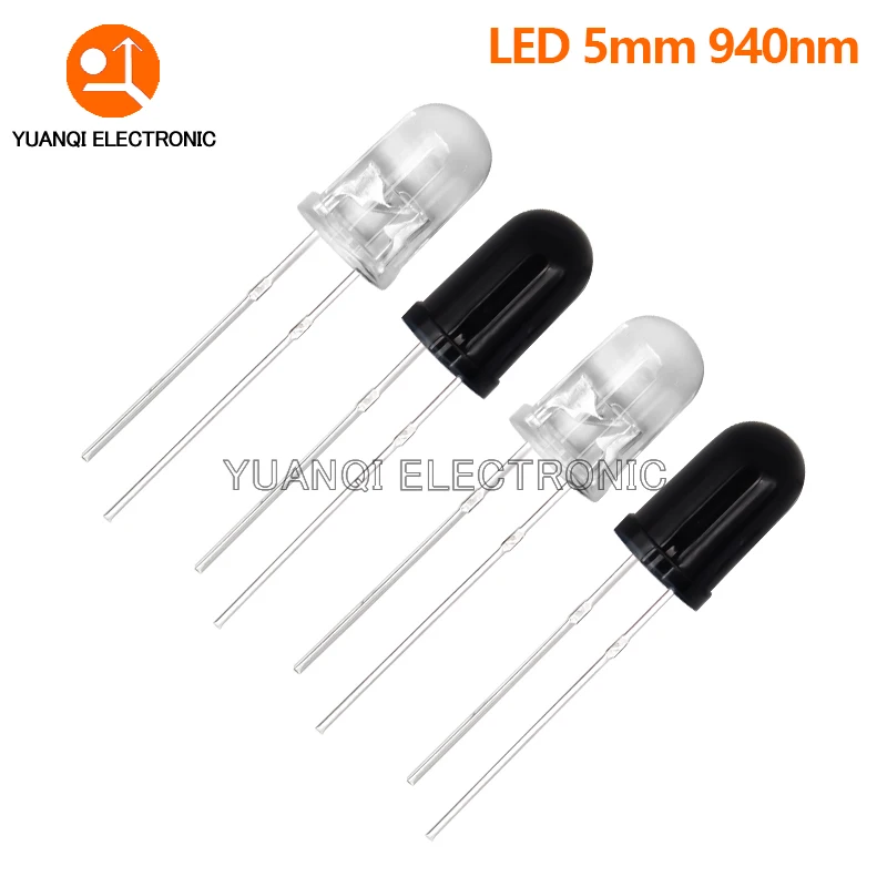 10pcs 3MM 5MM 940nm LED Infrared Emitter and IR Receiver Diode Diodes for arduino