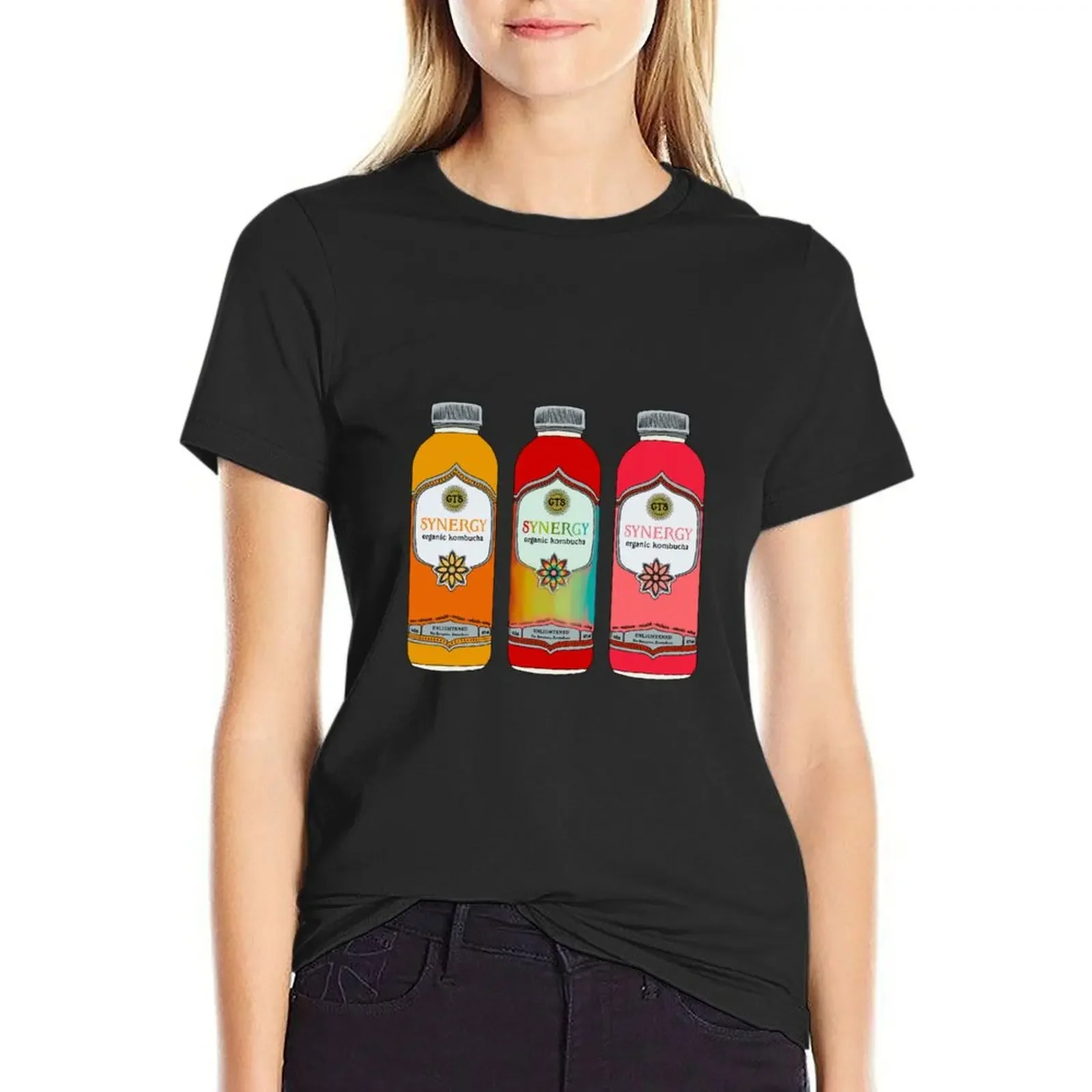 

kombucha trio T-Shirt Female clothing lady clothes quick-drying Womens graphic t shirts