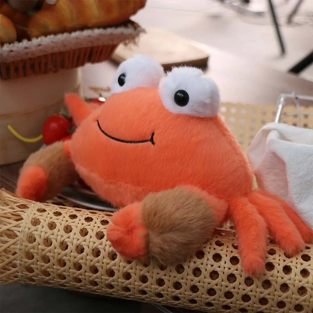 Cute PP Cotton Crab Simulation Fluffy Animal Crab Cartoon Soft Sea Crab Party Supplies