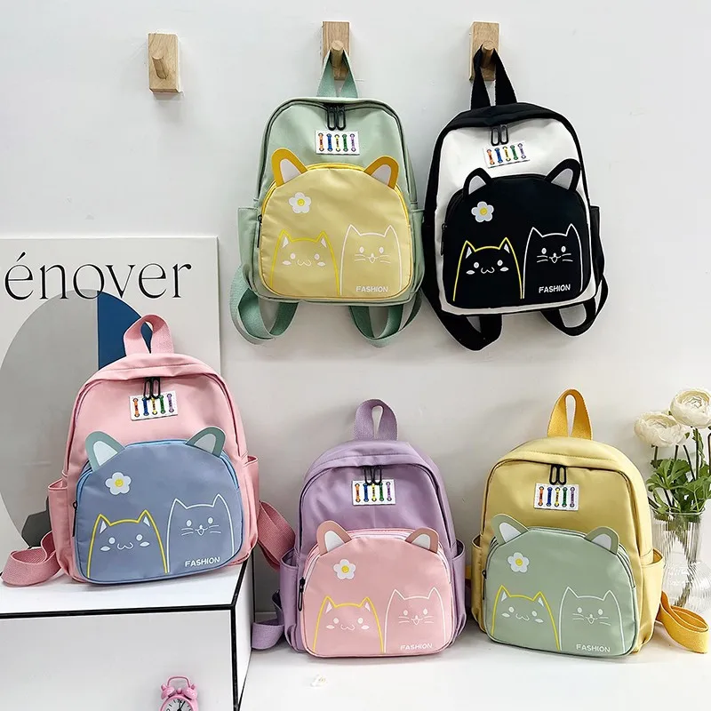 Kid‘s Backpacks 2023 New Cute Cartoon Bags Fashion Load Reducing Ultra Light Boy Backpacks for Primary School Students Aged 3-7