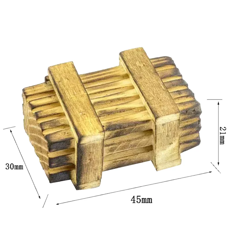 2PCS RC Car 1/18 Scale Accessories Decoration Wooden Pallet Wooden Box Mini Toy for Axial UTB18