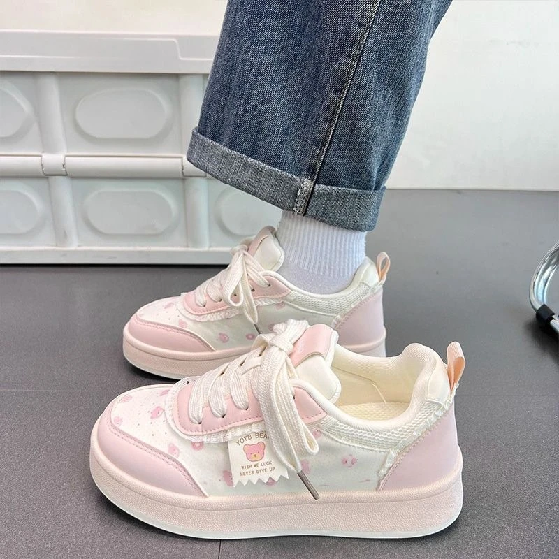 

Hot Selling 2026 New Release Breathable Thick Sole Sneakers for Girls Spring Autumn Kids Sport Shoes Versatile