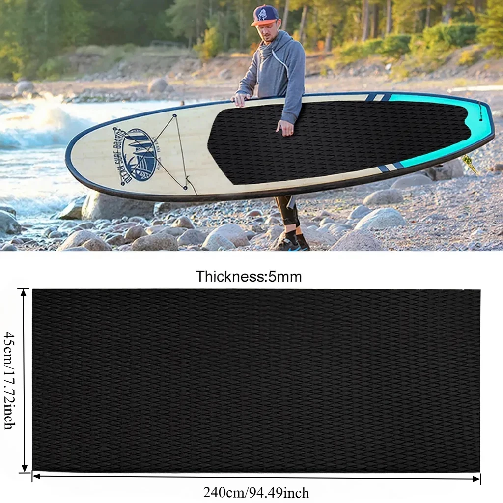 2400 × 450 × 5 مللي متر الماس إيفا رغوة وسادة تثبيت سوب عدم الانزلاق مركبة بحرية سطح السفينة الأرضيات ورقة ذاتية اللصق يخت كاياك جت سكي حصيرة #5