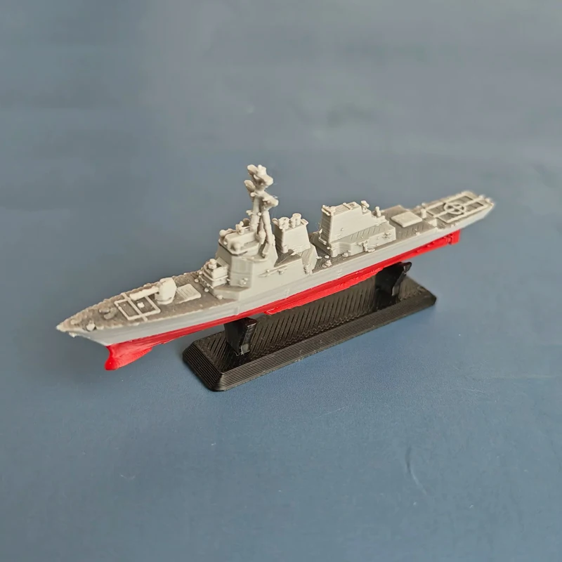1PCS 1/2000 Scale Simulated Arleigh Burke Destroyer Full-Hull Version 3D Printed Miniature Battleship for DIY Display Decoration