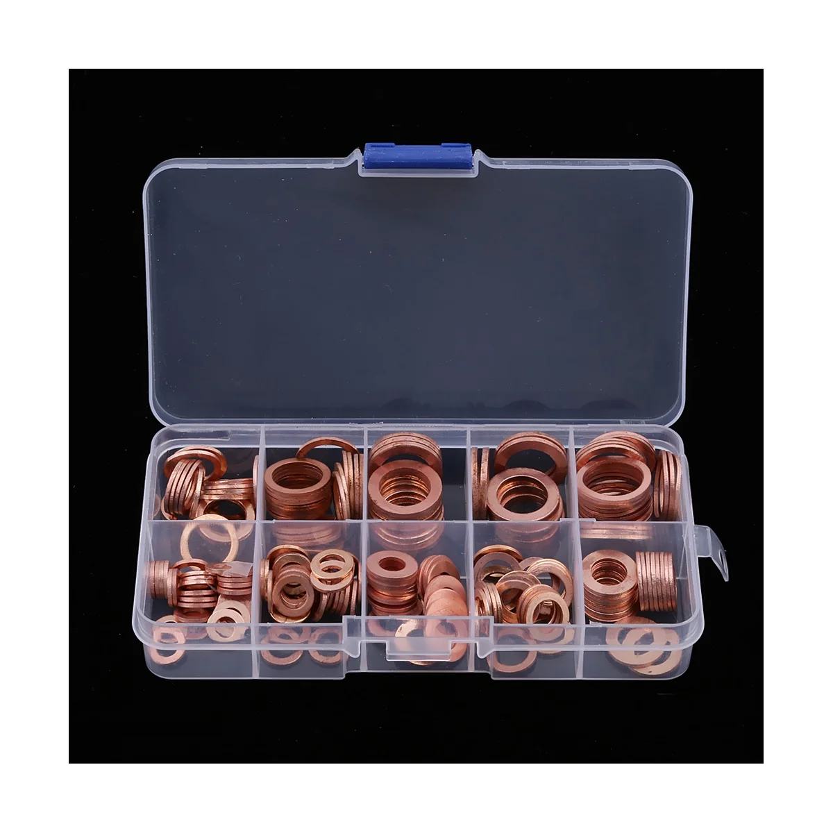 200 шт. набор медных шайб, прокладки, гайки, болты, плоское уплотнительное кольцо, аксессуары в ассортименте, Комплект прокладок для масла двигателя автомобиля
