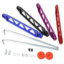 218mm / 190mmAluminum Universal Car Battery Hold Down Bracket Auto Battery Tie Down Mount Holder Brace Bar for Honda Civic EK EG