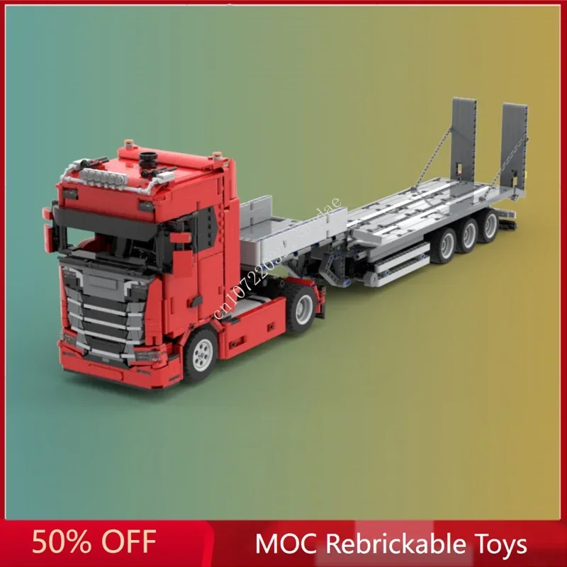 

2239PCS High-Tech MOC Heavy Truck 770S and LoWw Loader Model Building Blocks Bricks DIY Creative Assembly Toys Christmas Gifts