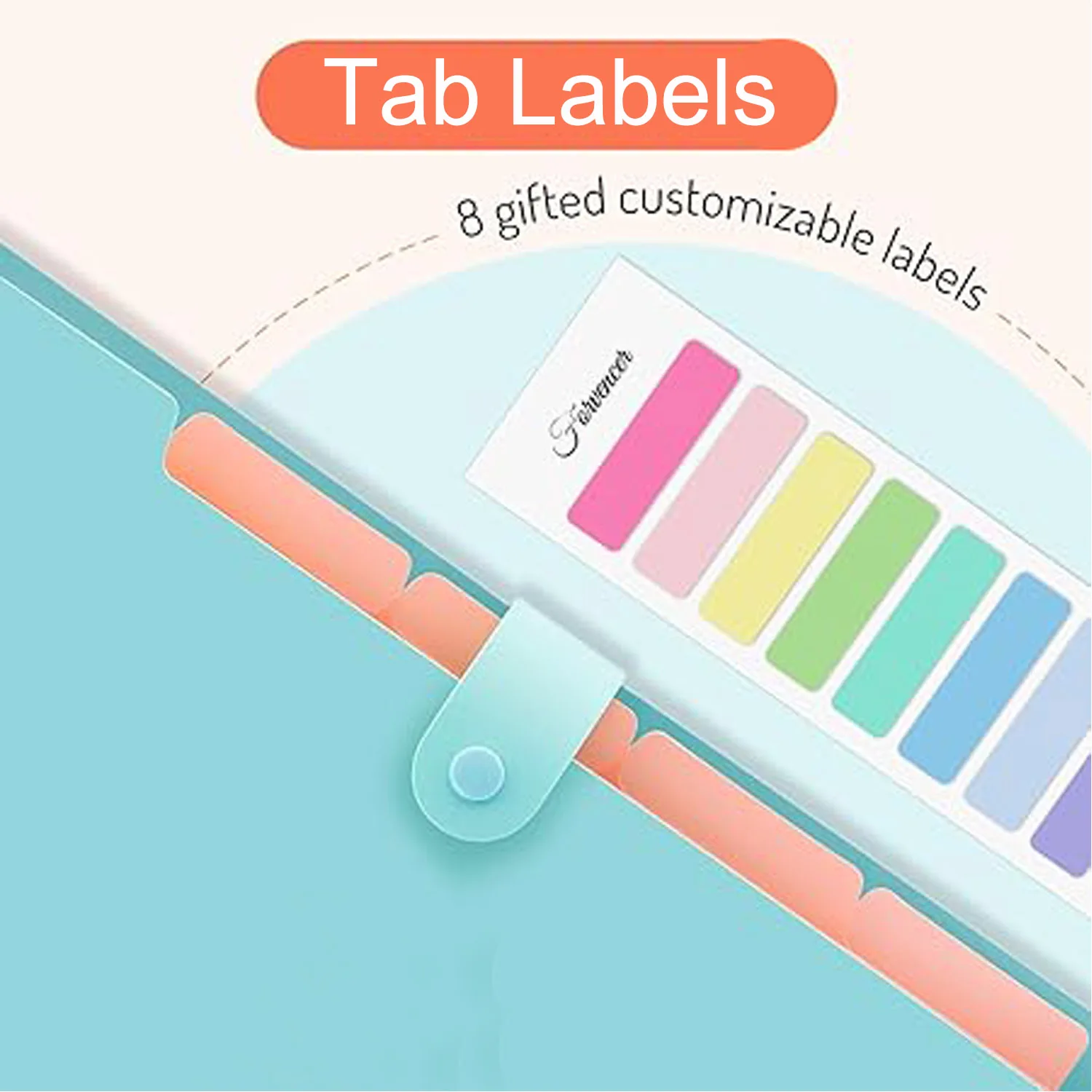 Makeasy 学用品ファイルフォルダー、レターサイズアコーディオンファイルオーガナイザー、ドキュメントオーガナイザー用拡張ファイルフォルダー