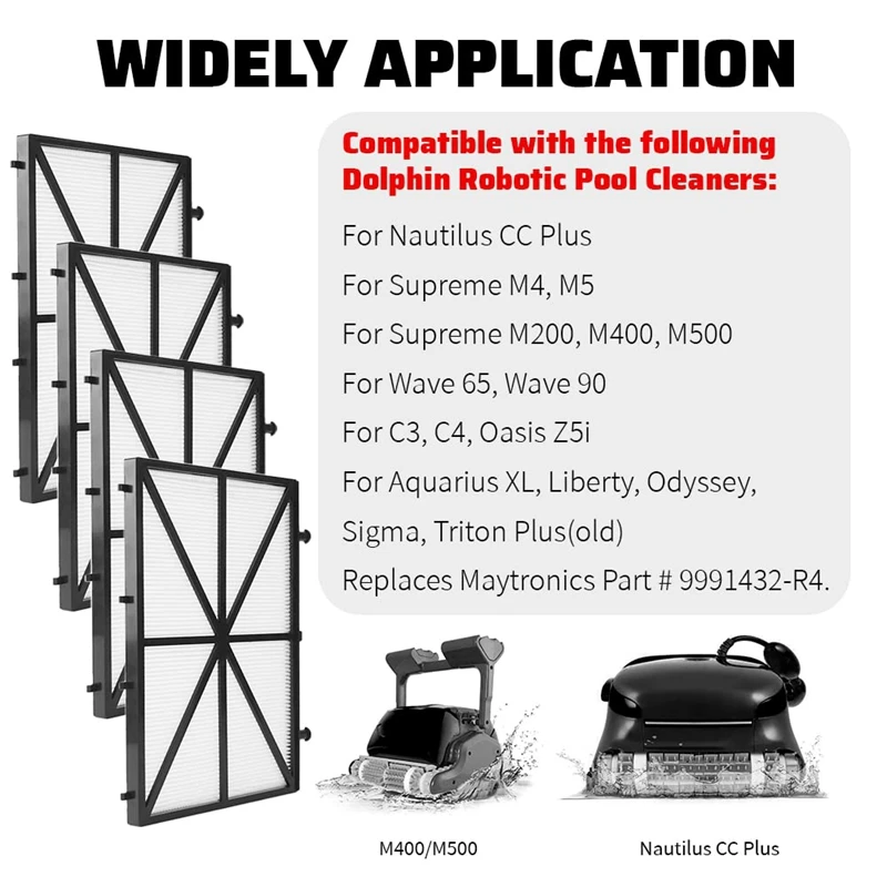 Запасные части для фильтра картриджа, аксессуары для Dolphin Nautilus CC Plus, M200/M400/M500, деталь для робота-очистителя бассейна 9991432-R4
