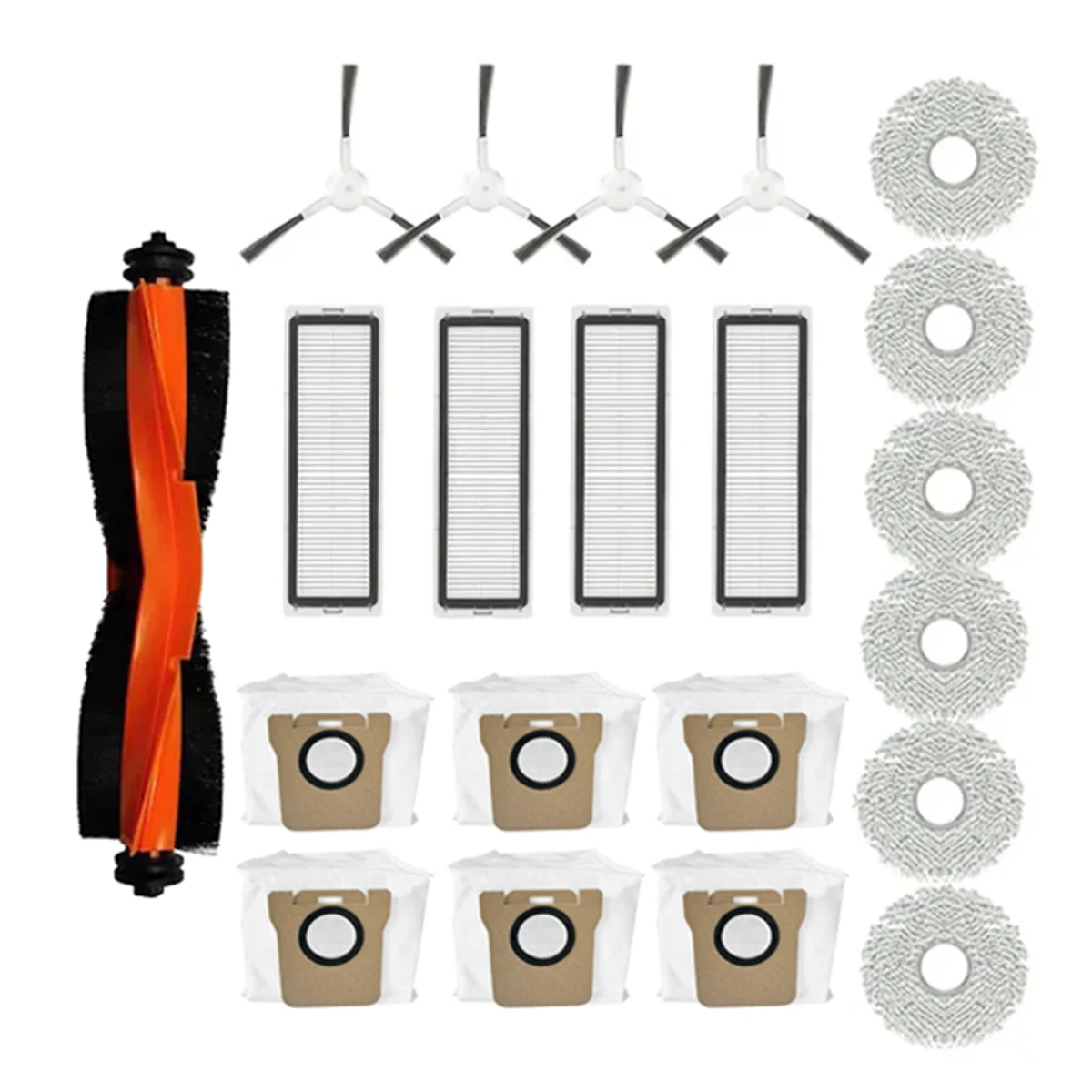 

ABKR для робота-пылесоса Xiaomi X20+, X10+/X20 Plus, X10 Plus, запасные части, основная боковая щетка, швабра, тканевый мешок для пыли, фильтр