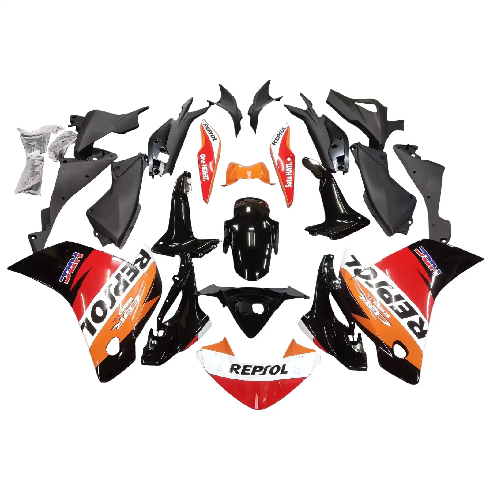 For Honda CBR 250R 2011-2015 White Black Bodywork Injection Panels Abs Plastic Motorcycle Fairing Kit