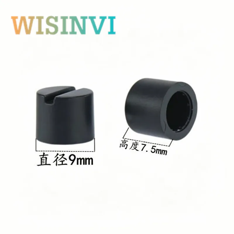 20pcs 9x7.5MM Mini Rotary Knob Cap 6mm Plum Spline Shaft Plastic Potentiometer Encoder Band Switch Volume Control Knob