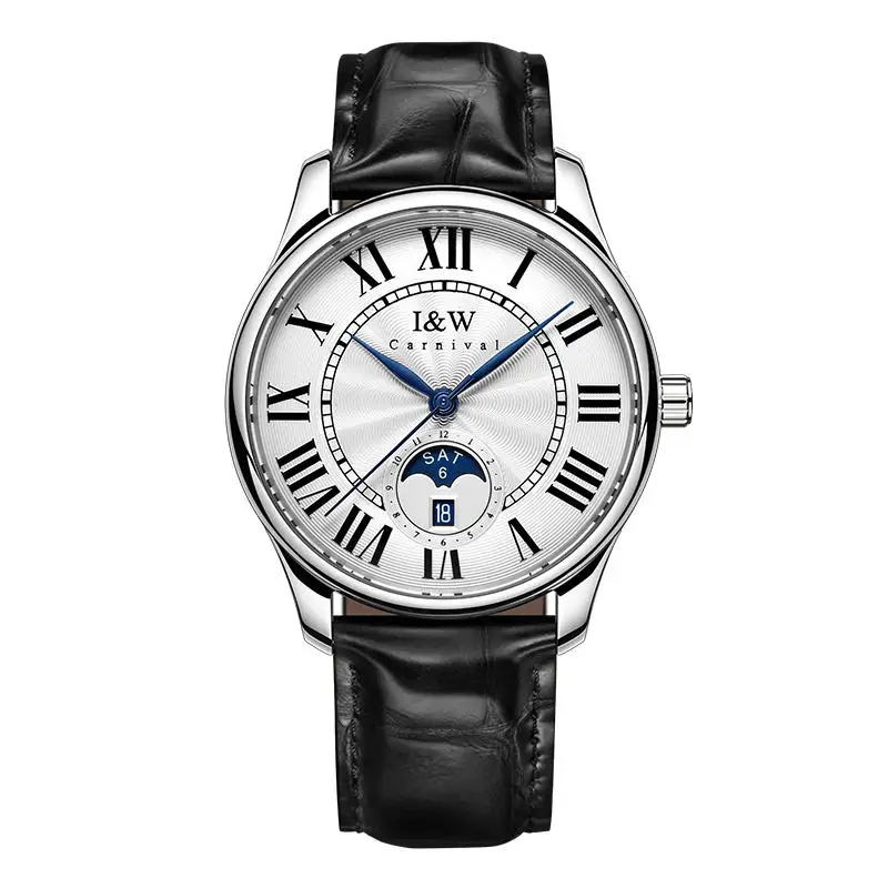 Schweiz i & w Karneval Luxusmarke Japan Miyota automatische mechanische Liebhaber uhren Saphir wasserdichte Paar Uhr
