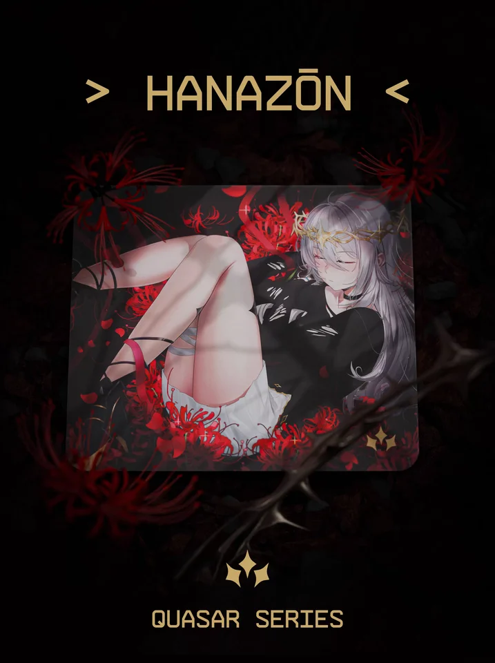 AimStar 花葬（HANAZON） ガラスマウスパッド 490×420mm Aimstar Hanazon Glass Mousepad Smooth Gaming Mousepad 490x420mm