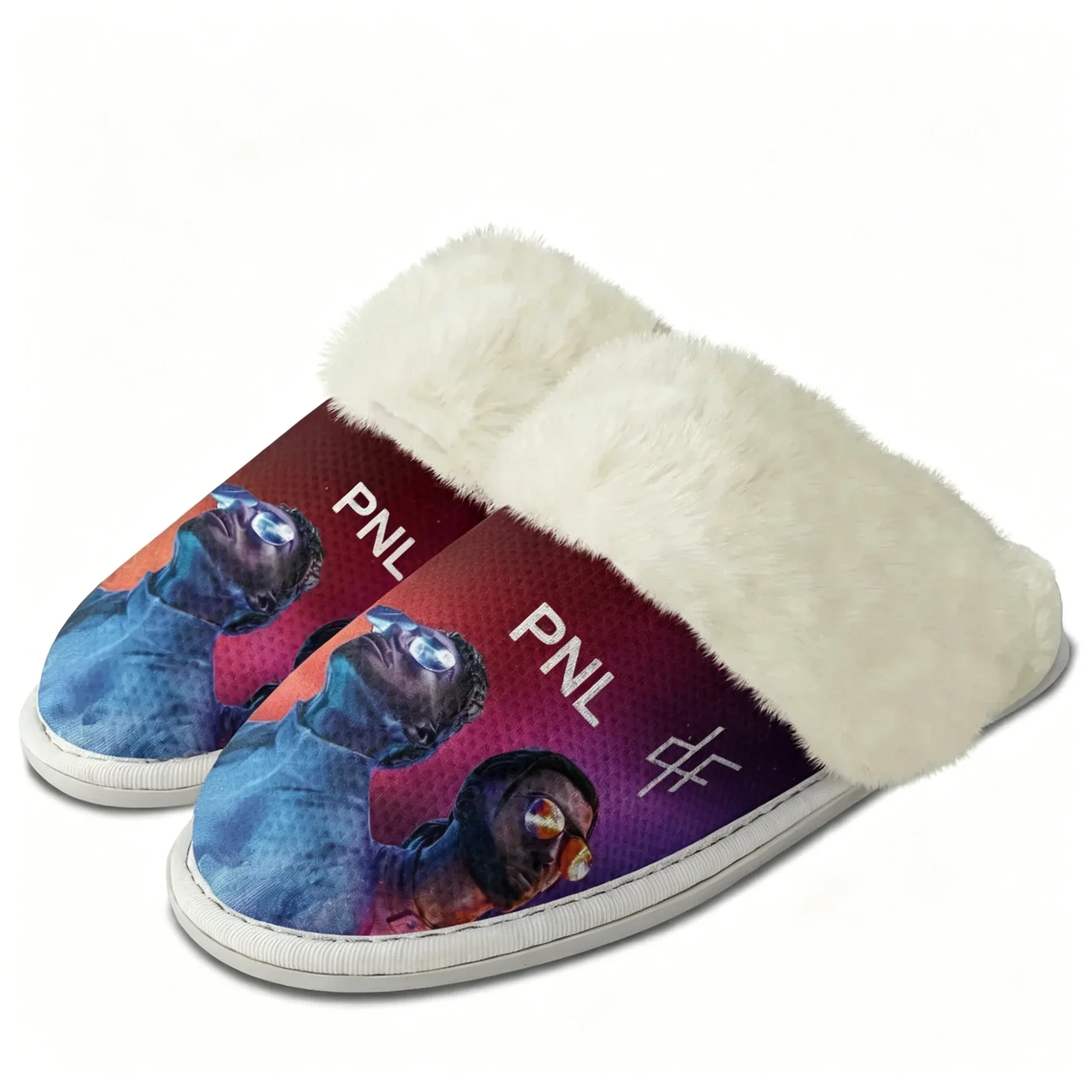 

Le Monde Chico Plush Slippers PNL Album French Rapper Keep Warm Shoes Mens Womens Foot Covers Elastic Cotton Customized Slipper
