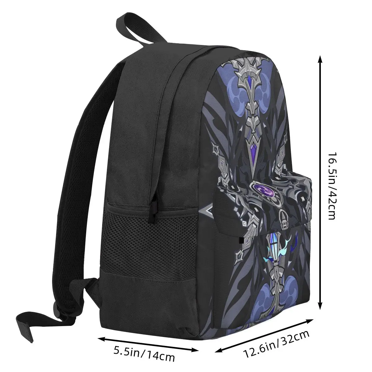 Flins Genshin Impact Backpack Student BookBag Kids School Bag Computer Shoulder Bags for Boys Girls
