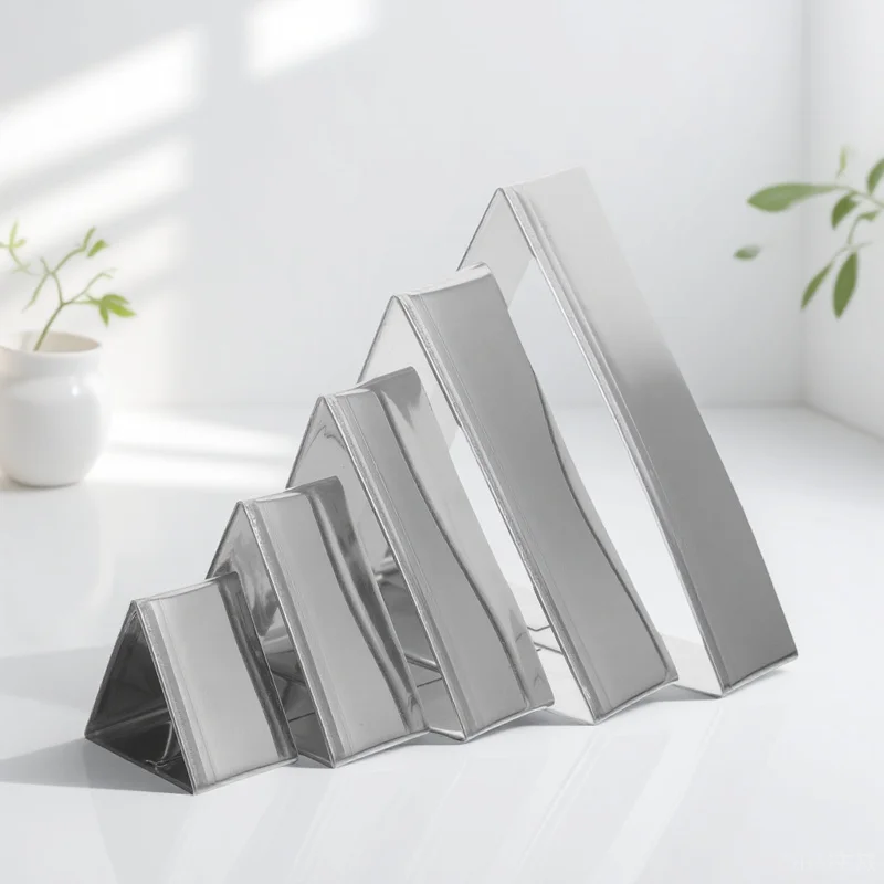 

5pcs Triangle Cake Mold Stainless Steel Baking Ring Set For Chiffon Mousse Cakes Kitchen Bakeware Baking Supplies