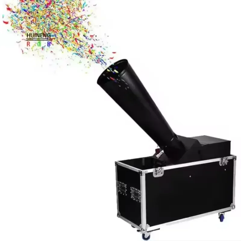 for Stage Effect Paper DMX Launcher Blower Confetti Cannon Machine 8/15m Rainbow Jet Paper Machine for Party