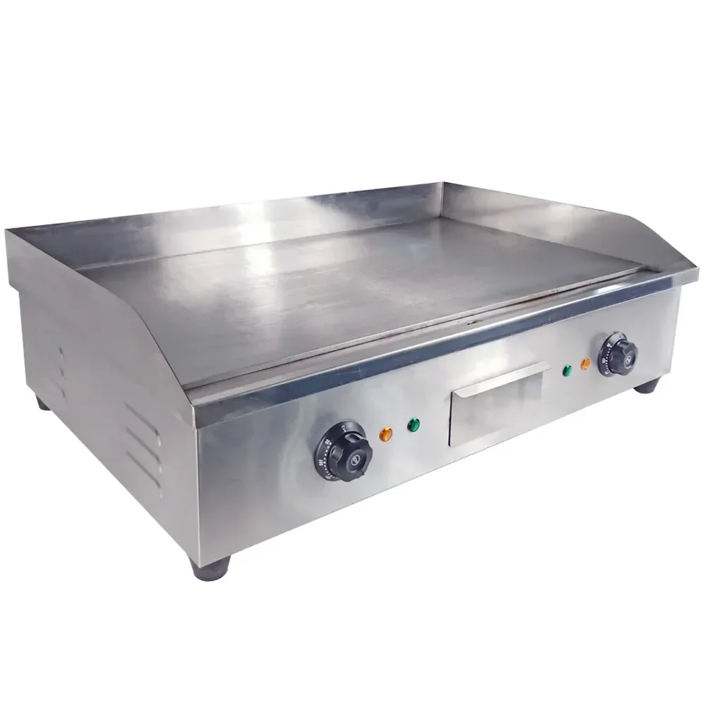 Commercial Restaurant 5.6kw Smokeless Oven Barbecue Grill Griddle Stainless Steel Electric Griddle