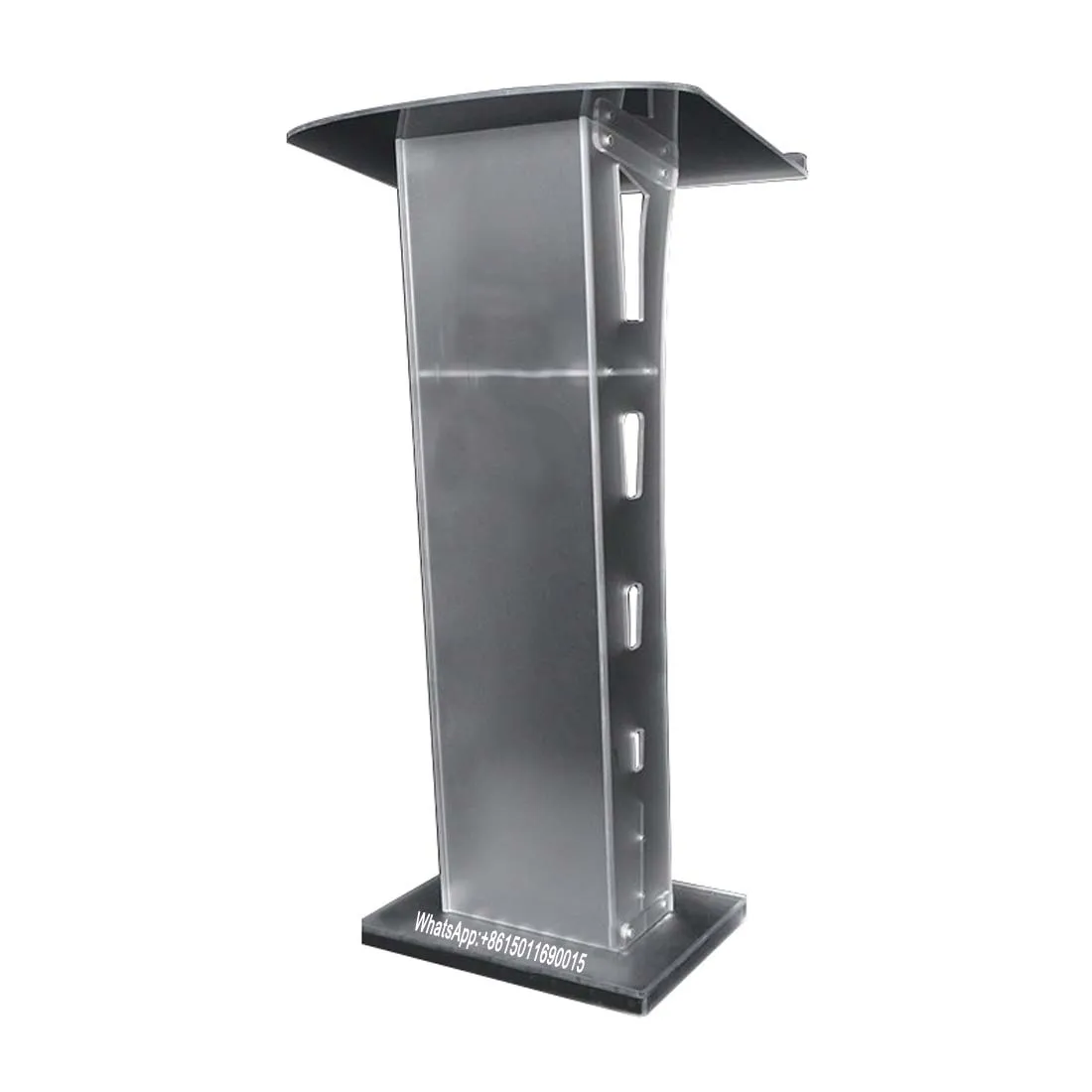 Crystal podium conference room host table acrylic podium simple modern lift table sales department reception desk