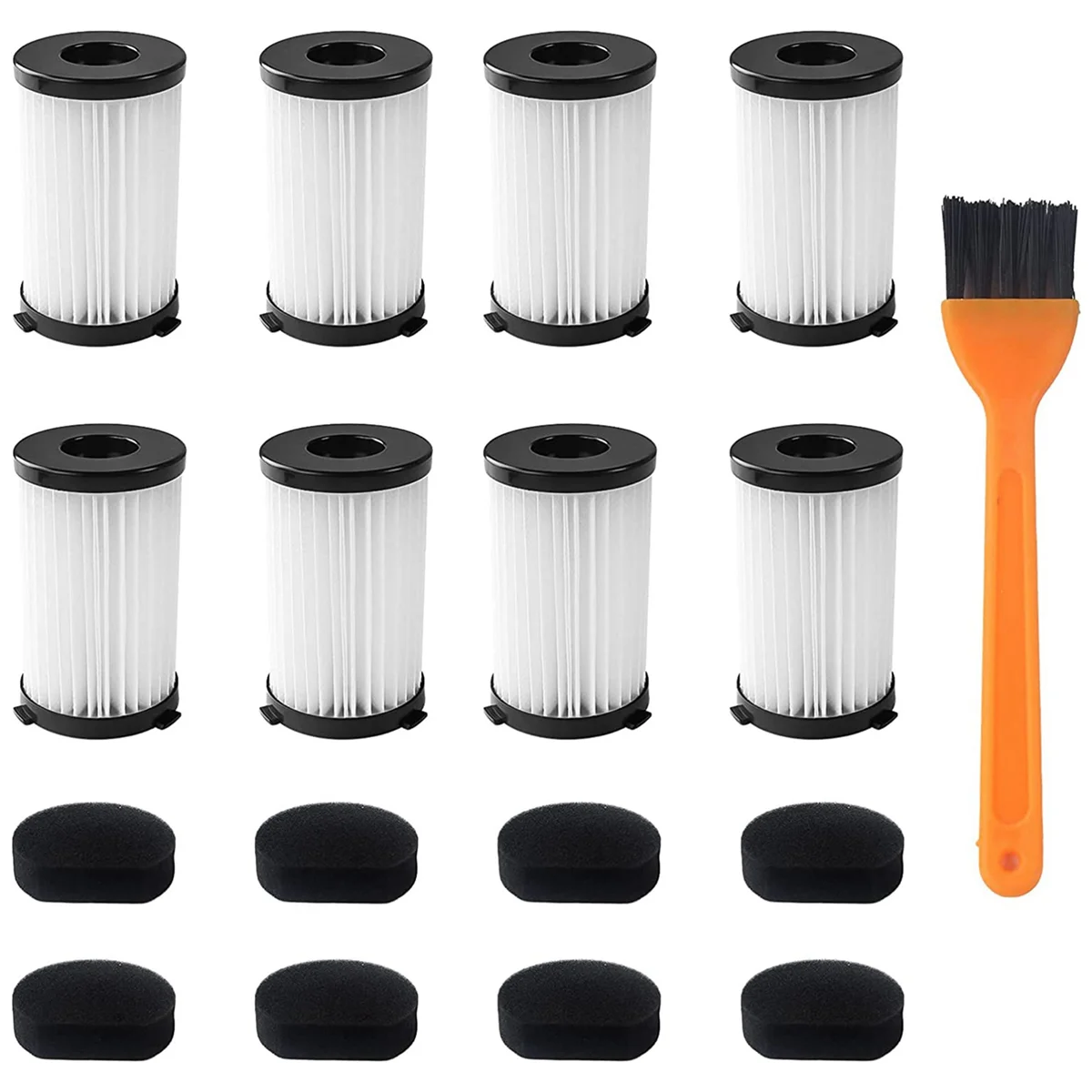 Filters for D600 and Handyforce Vacuums RBT 2761 RBT 2759 Includes 16 Filters + 16 Foam Filters