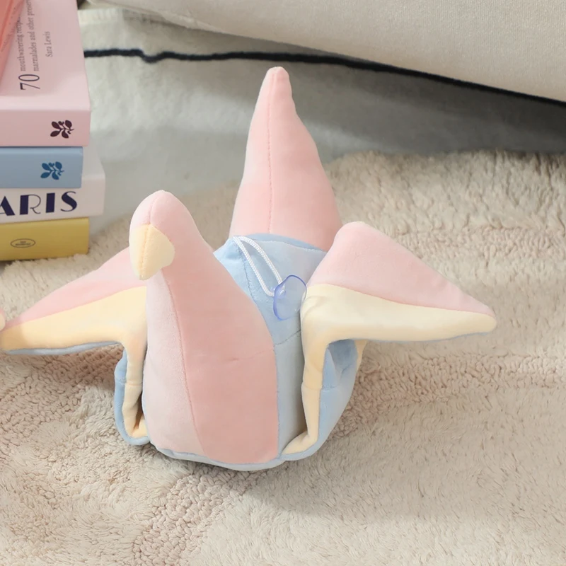 New Hot Lucky Paper Crane Plush Doll Pillow Pink Rainbow Best Wishes Bird Plush Toy Home Decor Birthday Gift For Boys And Girls