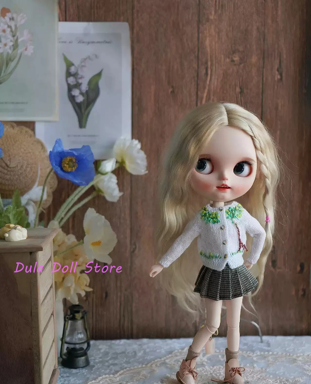 

Одежда для куклы Dula, платье, свитер с вышивкой жирафа ob24 ob22 Azone Licca ICY JerryB 1/6, аксессуары для кукол Bjd