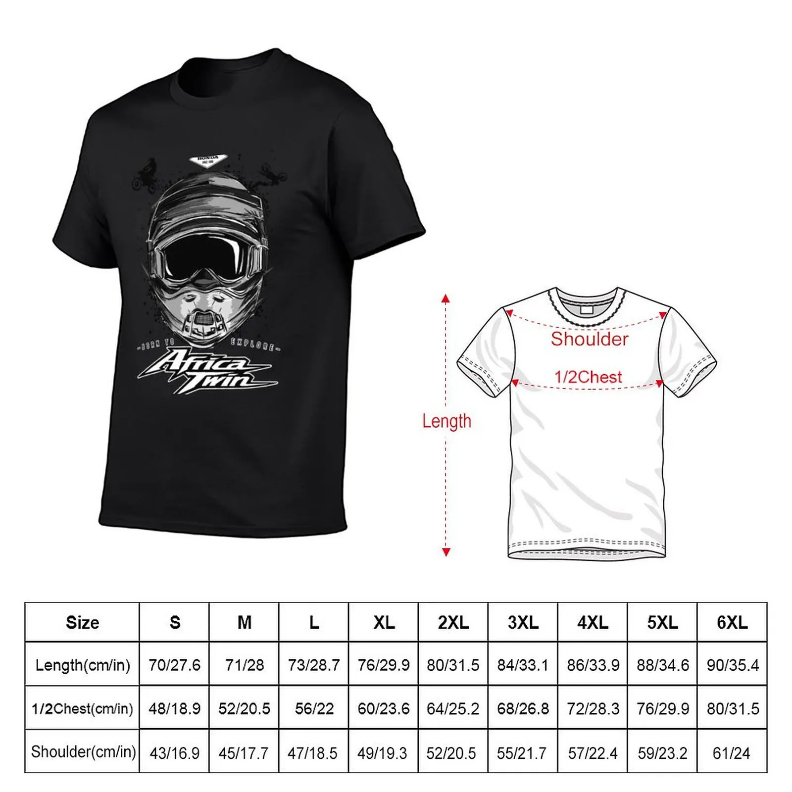 Africa Twin Motorbike Adventure T-Shirt korean fashion quick drying tops graphics plain black t shirts men