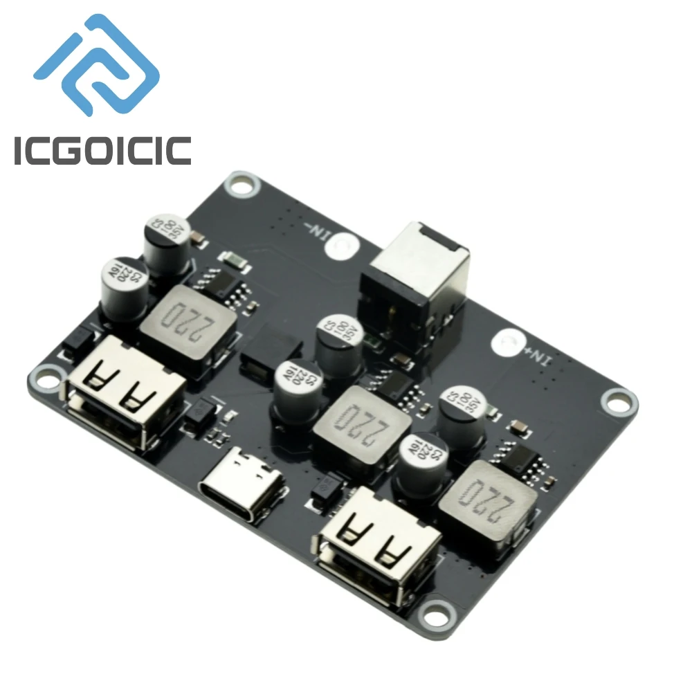 3-Port-USB-Lademodul – 12 V/24 V DC-Eingang, 5 V Ausgang für Auto, Wohnmobil, Solarstromversorgung