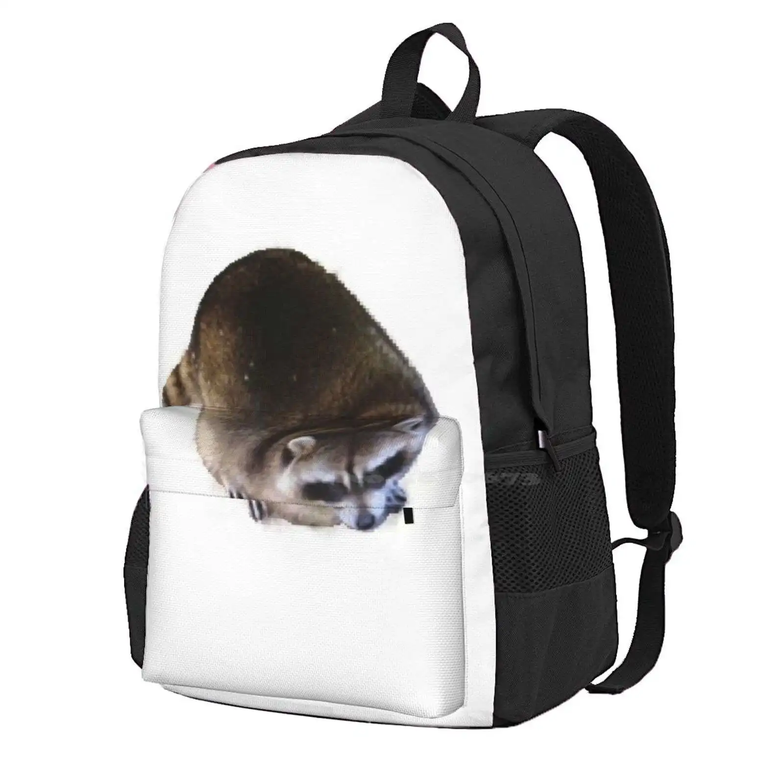 Fat Raccoon Hot Sale Schoolbag Backpack Fashion Bags Cute Funny Meme Dank Cool Thicc Thick Fat Raccoon