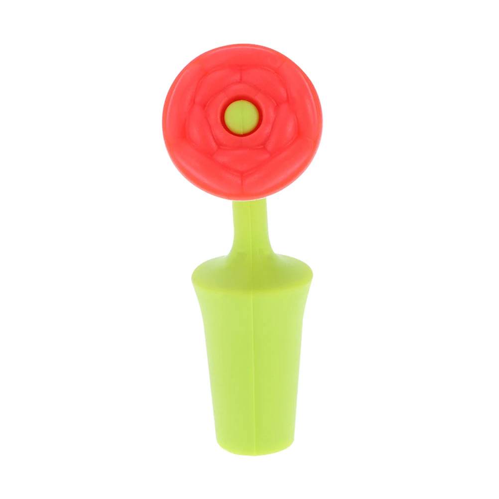 

4pcs Silicone Stoppers Flower Shaped Reusable Rose Stopper Bottle Corks Rose Beverage Sealer Kitchen Bar Accessories