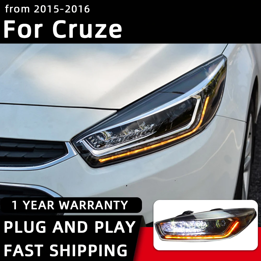 

Фары для Chevrolet Cruze, светодиодсветодиодный фары 2015-2016, фары головного света, Стайлинг автомобиля, аксессуары для автомобиля