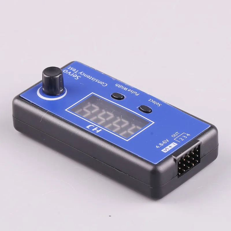 HJ Digital 1-4S Servo ESC Consistency Tester for RC Airplane 3-Mode Steering Gear Measurement Tool DC 4.8-6V