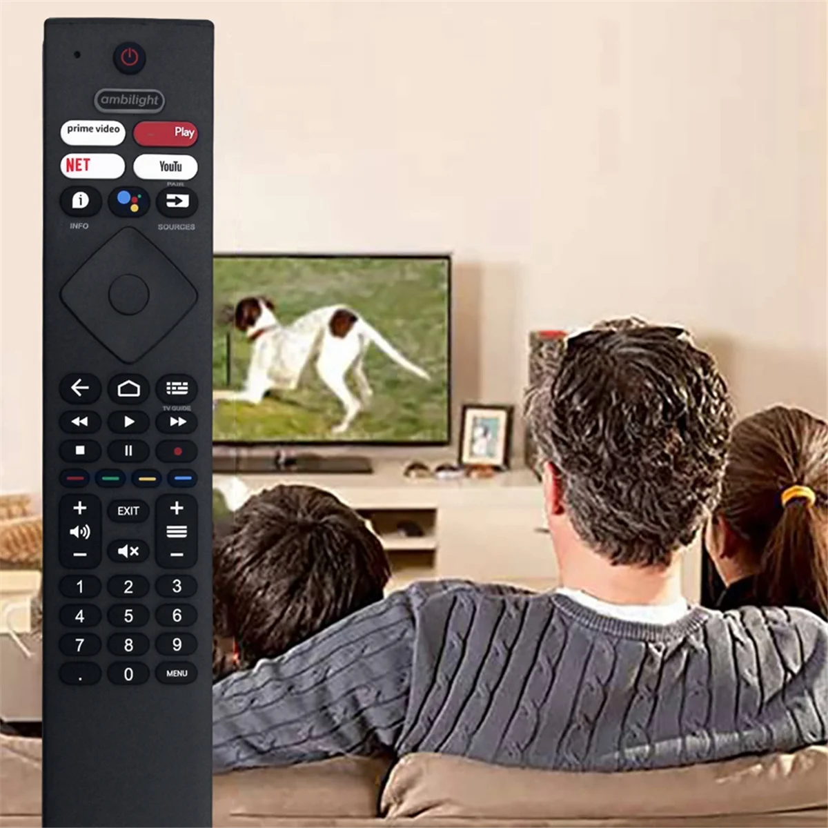 POSV-RC 4284505 /01RP جهاز تحكم عن بعد صوتي لتلفزيون Philips Ultra 4K HD LED الذكي لـ 43PUS8506/12 50PUS8506/12 55OLED706/12 65OLED707/12