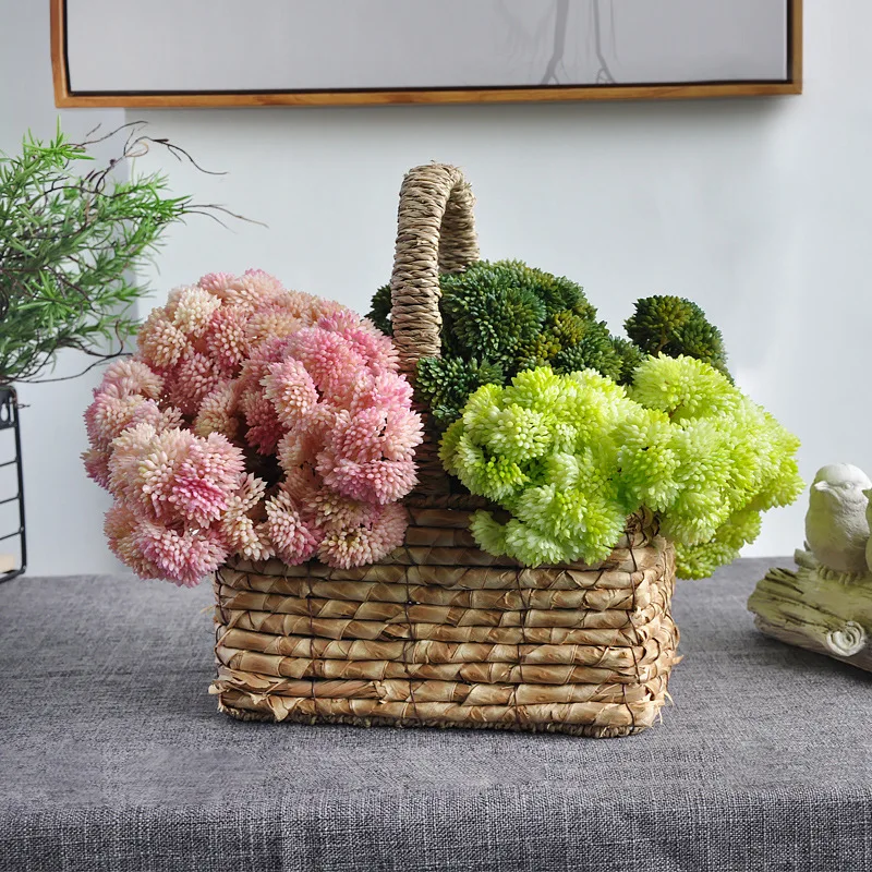 21CM Succulent Rice Fruit Artificial Touch Soft Rubber Micro Landscape Plant Arrangement Photography Home Decoration