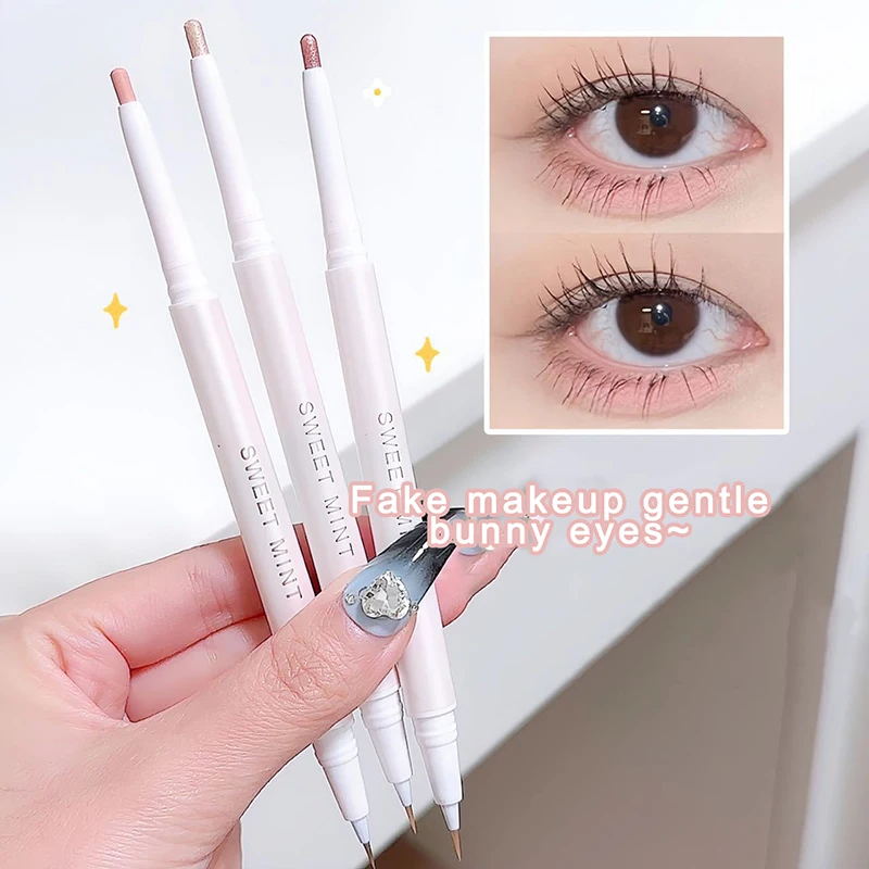 Matte Aegyosal Bleistift Highlighter Glitter Wasserdicht Dauerhafte Flüssigkeit Unter Eye Liner Pfeil Stift Schattierung Koreanische Make-Up Kosmetik