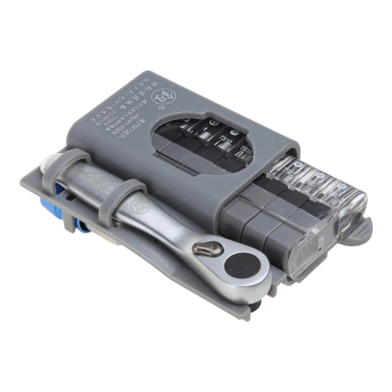 Mini chave catraca conjunto bits chave fenda multifuncional com fenda formato especial
