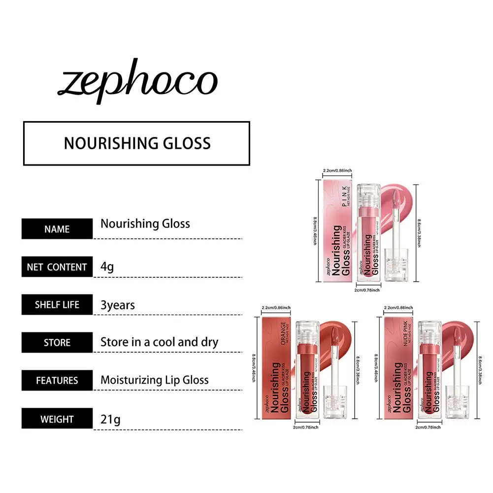 Lucidalabbra idratante lucido Labbra idratanti a lunga durata Texture lucida leggera Trucco luminoso naturale liscio non appiccicoso