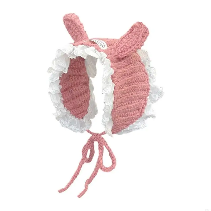 72xe 토끼 모양 귀마프스 겨울 어린이 귀마리 귀 귀에 따뜻한 신축성 귀마개 여성 패션