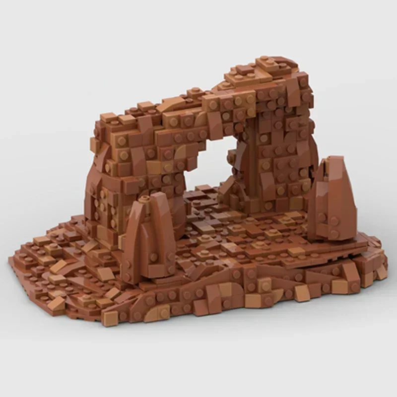 نجمة الفيلم نموذج Moc قوالب بناء مشهد الصحراء تكنولوجيا المناظر الطبيعية الكبيرة وحدات كتل هدايا عيد الميلاد اللعب لتقوم بها بنفسك مجموعات الجمعية #3