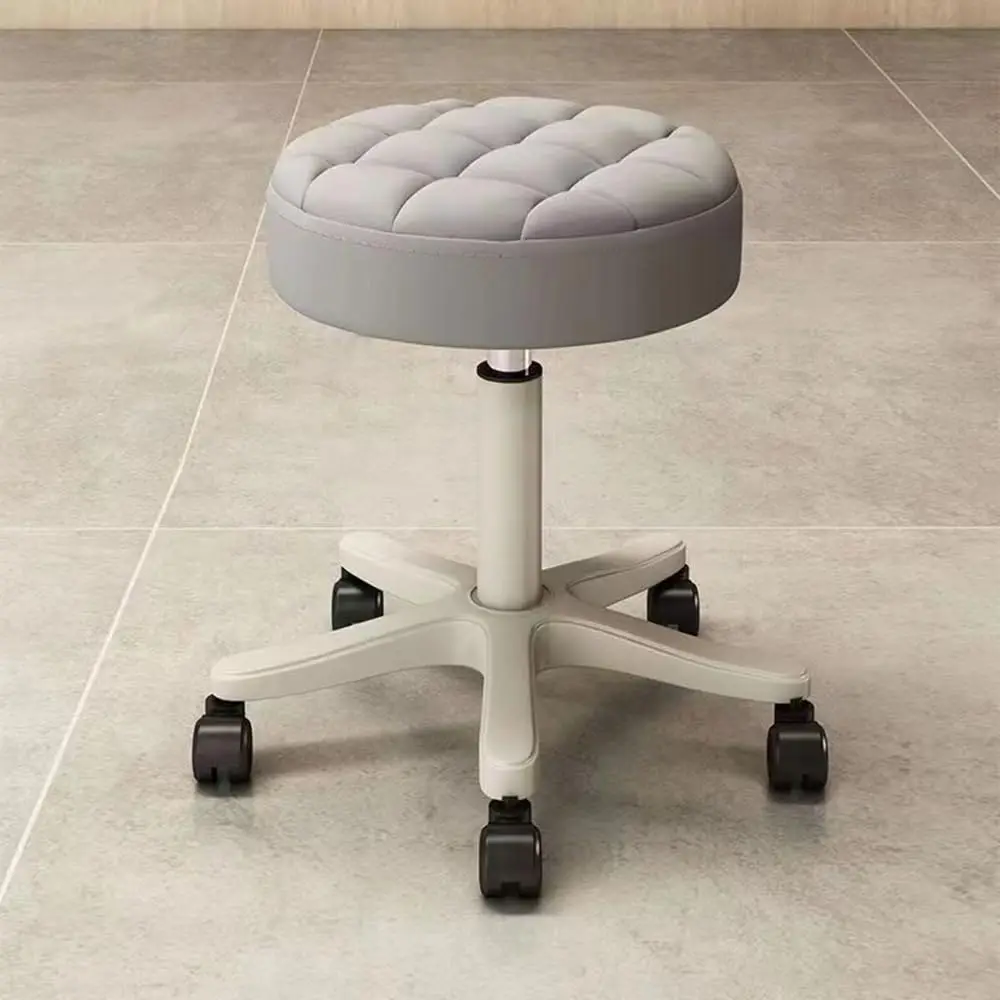 

New Round Rolling Stools Chair Adjustable Work Medical Stool with Wheels for Massage Salon Spa Drafting Nail Teach 360 Swivel