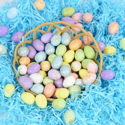 50 sztuk/partia pisanki Mini pianki kolorowe ptak gołębi jaja DIY Craft dzieci prezent Favor Home Decoration wielkanoc Party Decor Supplies