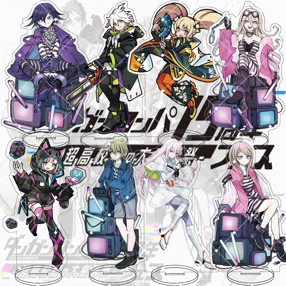 Danganronpa Trigger Happy Havoc 15cm Anime Acrylic Figure Stand High Quality Junko Enoshima Aoi Asahina Desktop Display keychain