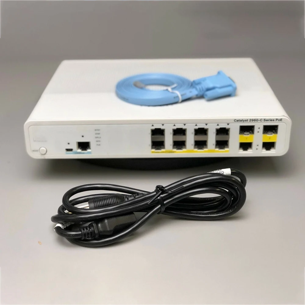 1 pièces WS-C2960C-8PC-L commutateur Ethernet PoE 2960C 8 ports