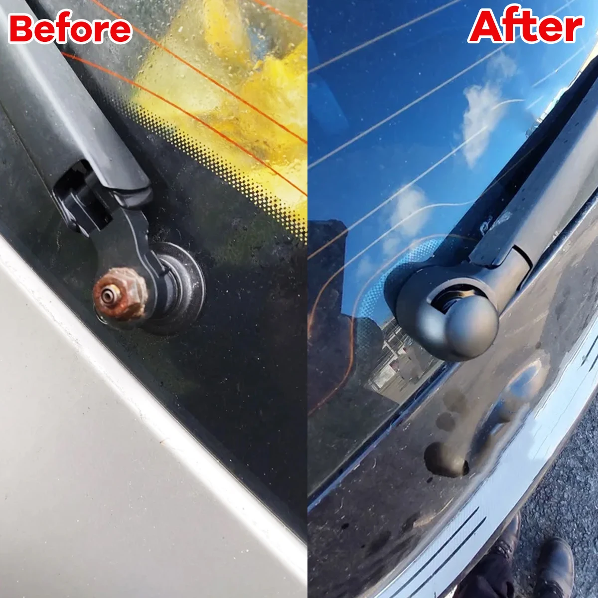 

1/2pcs Rear Windshield Wiper Arm Blade Cap Jet Nozzle Washer Rocker Cover For VW Sharan Rabbit 2007 Seat Ibiza Altea Skoda Fabia